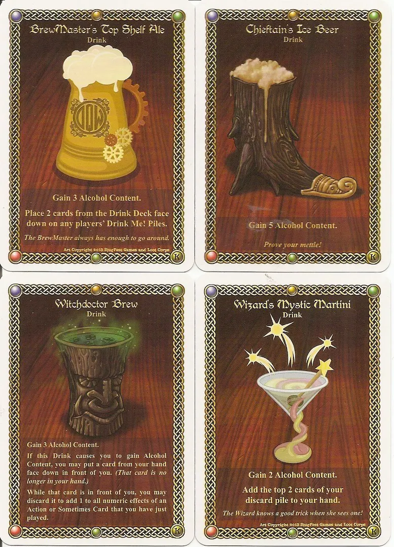 The Red Dragon Inn: Kickstarter Drink Cards