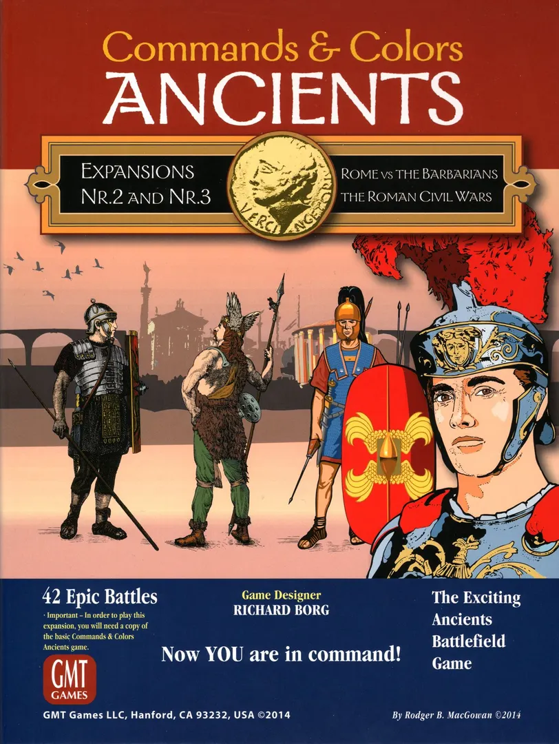 Commands & Colors: Ancients Expansions #2 and #3 – Rome vs the Barbarians; The Roman Civil Wars