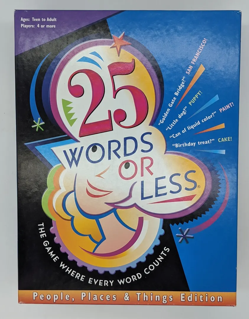 25 Words or Less: People, Places and Things Edition