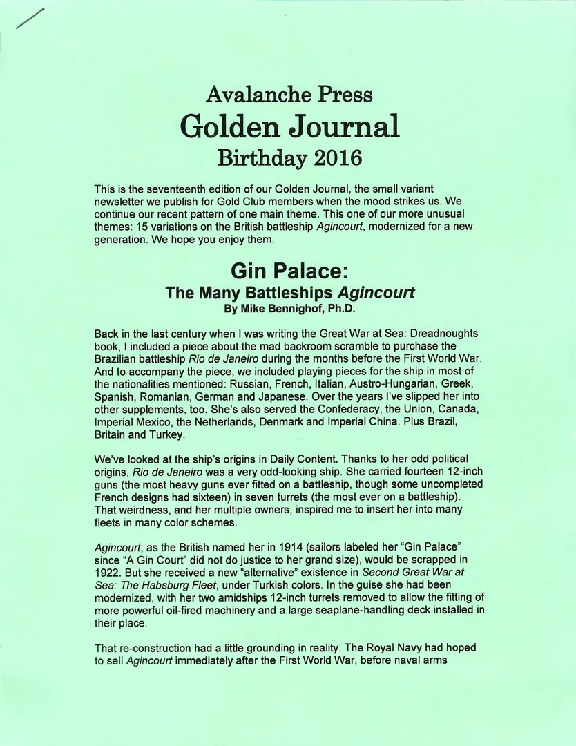 Second World War at Sea: Gin Palace