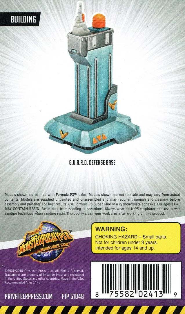 Monsterpocalypse Miniatures Game: Building – G.U.A.R.D. Defense Base