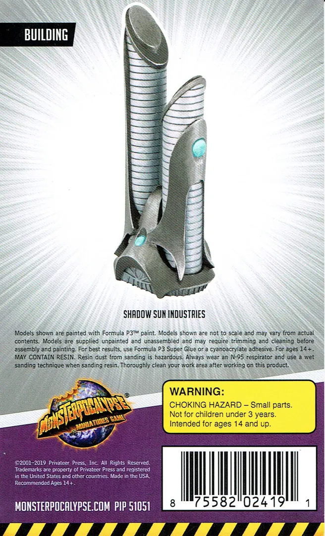 Monsterpocalypse Miniatures Game: Building – Shadow Sun Industries Building