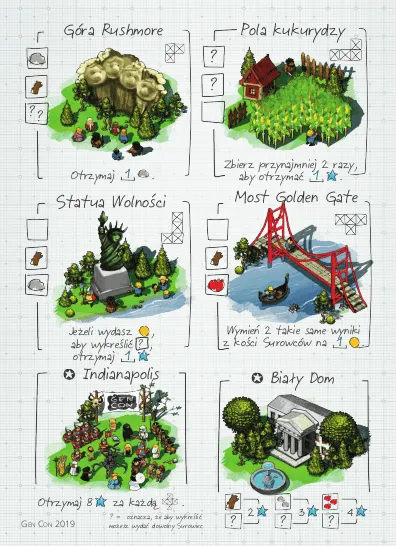Imperial Settlers: Roll & Write – Gen Con 2019 Promosheet