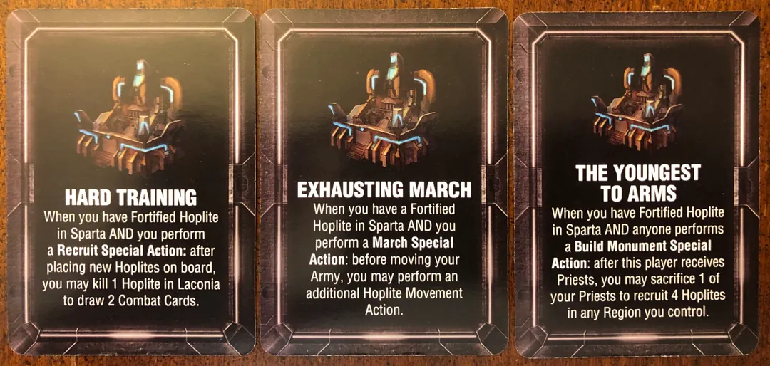 Lords of Hellas: Sparta Cards