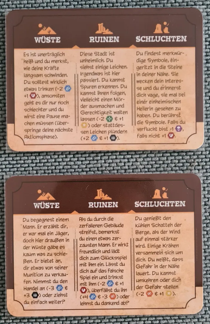 The Few and Cursed: Encounter Cards