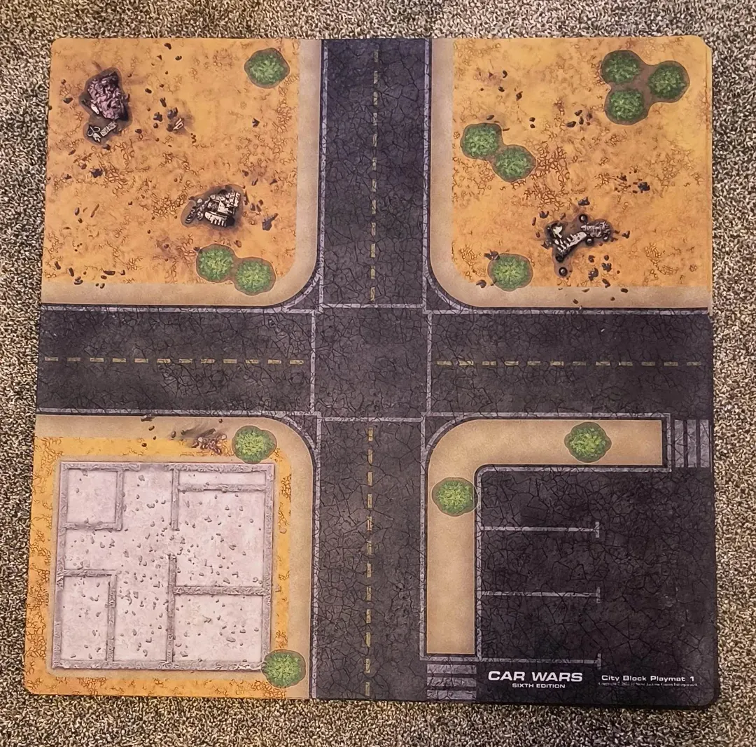 Car Wars (Sixth Edition): City Block Playmat 1