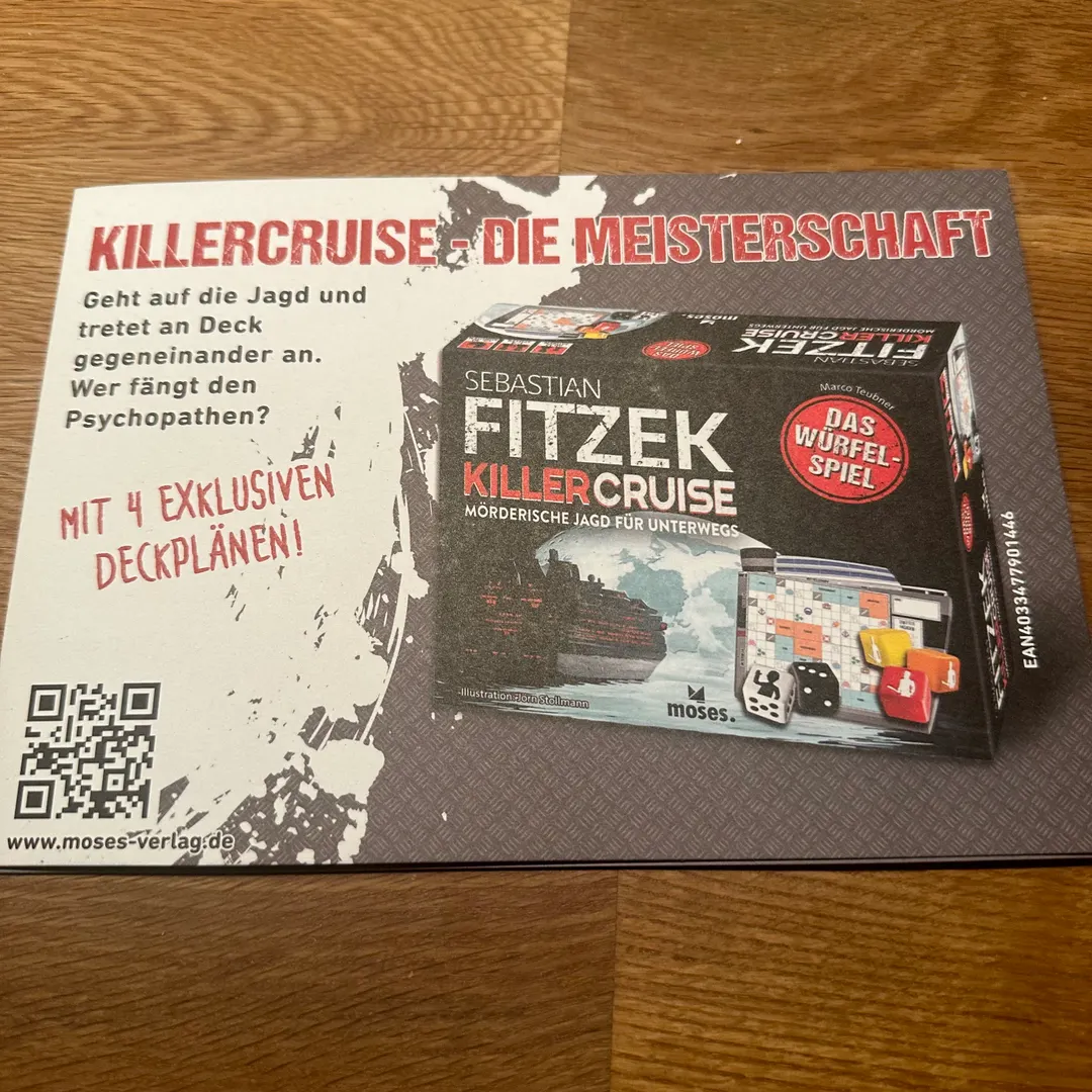 Sebastian Fitzek Killercruise: Das Würfelspiel – Die Meisterschaft
