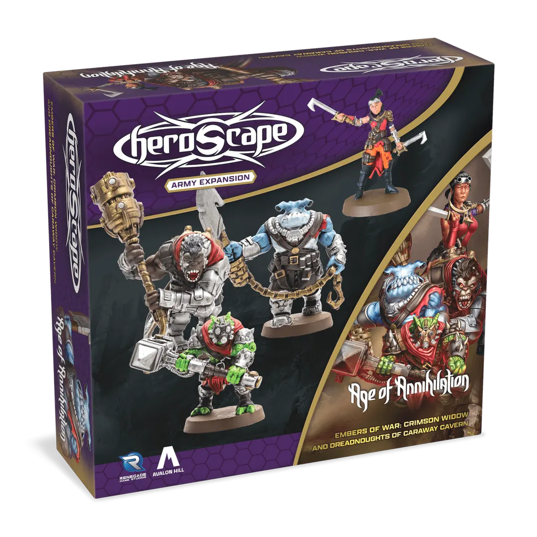 Heroscape: Crimson Widow and Dreadnoughts of Caraway Cavern Army Expansion