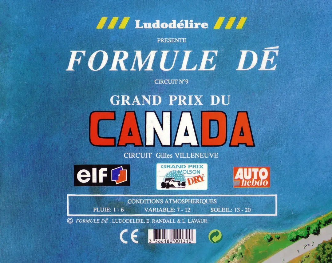 Formule Dé Circuit № 9: GRAND PRIX DU CANADA – Circuit Gilles Villeneuve